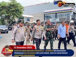 Pangdam-Kapolda Jabar Tinjau Wisata Pangandaran, Pastikan Situasi Aman