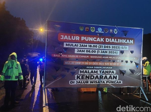 Penutupan Jalur Puncak Bogor Jelang Malam Pergantian Tahun