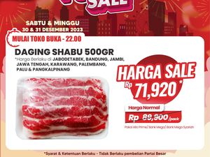 Transmart Diskon Tiap Hari Hadir Lagi, Daging Shabu Diobral Murah Meriah!