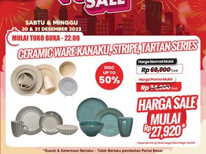 Merapat! Cuma di Transmart Full Day Sale Piring-Gelas Cantik Cuma Rp 27 Ribuan