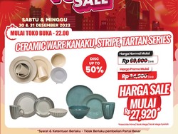 Merapat! Cuma di Transmart Full Day Sale Piring-Gelas Cantik Cuma Rp 27 Ribuan
