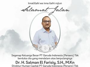 Kabar Duka, Direktur Garuda Indonesia Salman El Farisiy Meninggal Dunia Kabar Duka, Direktur Garuda Indonesia Salman El Farisiy Meninggal Dunia