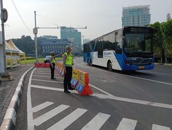Lalin Jakarta Lancar di Hari Pertama 2024