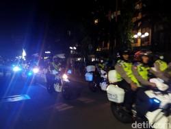 Perayaan Tahun Baru di Bundaran HI Selesai, Jl Sudirman-Thamrin Kembali Dibuka