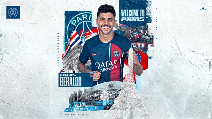 Paris Saint-Germain menambah amunisi di bursa transfer musim dingin. Les Parisiens memboyong Lucas Beraldo dari Sao Paolo.