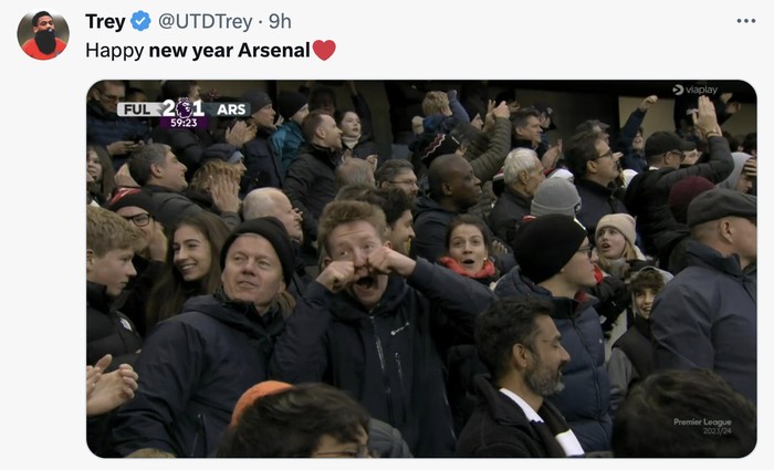 Meme Arsenal Meme Arsenal kalah di malam Tahun Baru 2024.