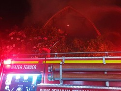 Vila di Amed Terbakar Saat Malam Tahun Baru