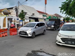 Horee! Viaduk Gilingan Solo Bebas Macet Sore Ini
