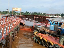 Nakhoda-2 ABK yang Bawa Tongkang Batu Bara Tabrak Dermaga Diamankan