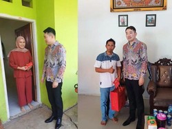 Apresiasi Kinerja, Pimpinan PT GNI Silaturahmi-Beri Bingkisan ke Karyawan