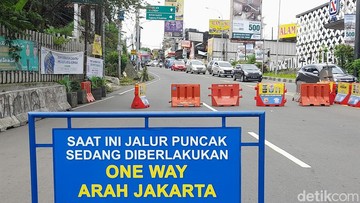 One Way Arah Jakarta Diterapkan, Kendaraan Menuju Puncak Bogor Disetop