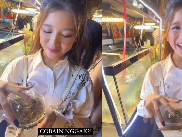 Momen Tiara Andini saat Kulineran Ekstrem di Bangkok