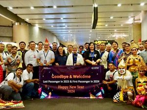 Wisman Pertama Tahun 2024 di Bali Datang dari ....