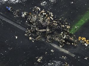 Begini Kondisi Pesawat Usai Tabrakan di Bandara Haneda Jepang Begini Kondisi Pesawat Usai Tabrakan di Bandara Haneda Jepang
