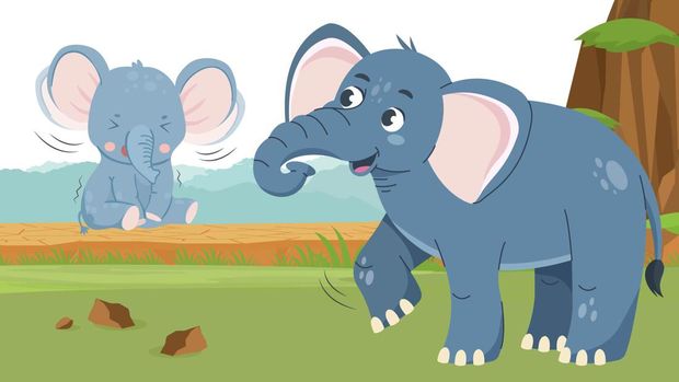 Cerita Fabel Petualangan Gani Si Gajah Penakut