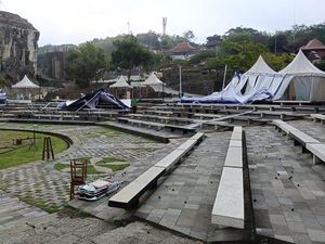 Hujan Angin di Sleman, Tenda Tebing Breksi Rusak-7 Kapanewon Terdampak Hujan Angin di Sleman, Tenda Tebing Breksi Rusak-7 Kapanewon Terdampak
