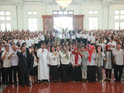 Bupati Hadiri Perayaan Natal Dinas Pendidikan Kabupaten Klaten Tahun 2023