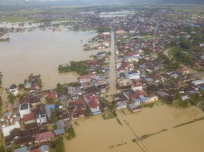 Penampakan Ribuan Rumah di Sungai Penuh Jambi Terendam Banjir