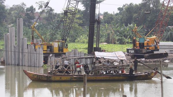 Progres Jembatan Jongbiru yang Jadi Akses Bandara Kediri
