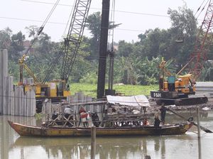 Progres Jembatan Jongbiru yang Jadi Akses Bandara Kediri
