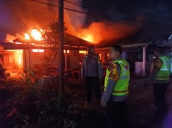 Rumah Kosong di Blitar Ludes Terbakar, Kerugian Rp 25 Juta