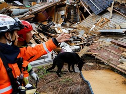 Korban Tewas Gempa Jepang Jadi 92 Jiwa, 242 Orang Masih Hilang