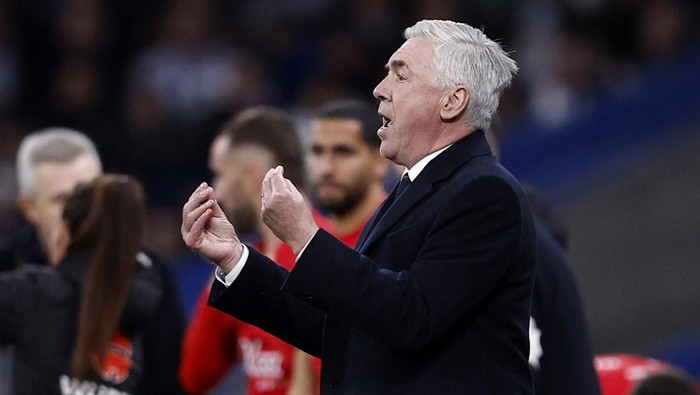 Soccer Football - Real Madrid v RCD Mallorca - Santiago Bernabeu, Madrid, Spain - January 3, 2024 Real Madrid coach Carlo Ancelotti REUTERS/Juan Medina