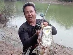 Fakta-fakta Pemancing Tangkap Kakap Seberat 12,5 Kg di Sungai Tayu Pati