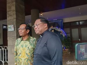 Sambangi Katedral Jakarta, Mahfud Md Temui Kardinal Ignatius Suharyo