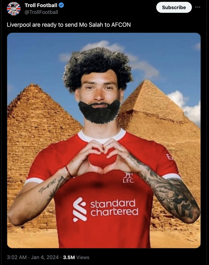 Meme Mo Salah Darwin Nunez