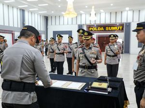 Kapolda Sumut Lantik PJU-5 Kapolres