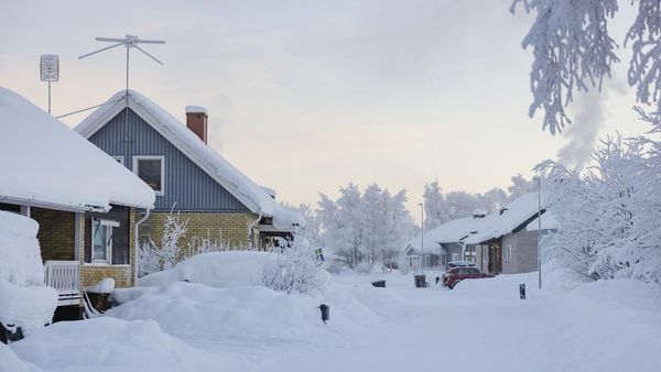 Potret Swedia Alami Cuaca Dingin Ekstrem, Suhu di Bawah Minus 40