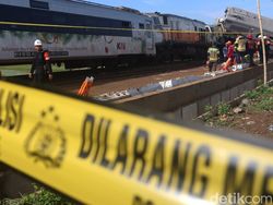 KA Putri Deli Vs Truk Pasir di Tanjungbalai, Sopir Tewas