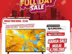 TV LED 50 UHD Smart TV di Transmart Full Day Sale Diskon Rp 2,2 Juta