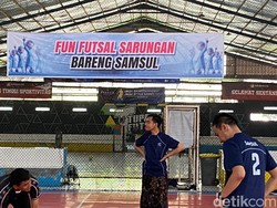 Sambil Diteriaki Samsul, Gibran Cetak Brace di Laga Fun Futsal