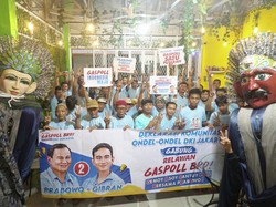 Kini Giliran Komunitas Ondel-ondel Gabung Gaspoll Bro, Dukung Prabowo-Gibran