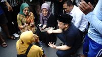 Momen Cak Imin Blusukan di Pasar Citra Niaga Jombang