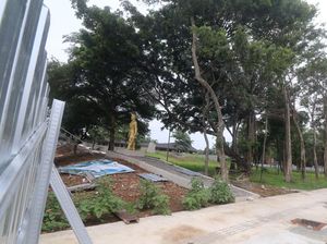 Penampakan Proyek Alun-alun Kediri yang Mangkrak