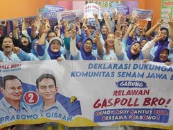 Ikut Dukung Prabowo-Gibran, Ibu-ibu Komunitas Senam Jabar Gabung Gaspoll Bro