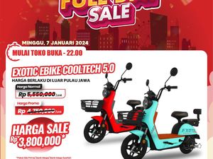 Sepeda Listrik di Transmart Full Day Sale Diskon! Sepeda Listrik di Transmart Full Day Sale Diskon!