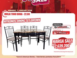 Meja Makan Diskon Rp 900 Ribuan di Transmart Full Day Sale