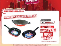 Cuma Transmart Full Day Sale! Wajan Anti Lengket Harga di Bawah Rp 100 Ribu