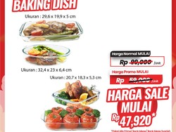 Cuma di Transmart Full Day Sale Baking Dish Cuma Rp 47 Ribuan