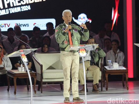 Presidential candidate number 3 Ganjar Pranowo explained his vision and mission in the third debate for the 2024 presidential election. Ganjar emphasized that Indonesia is committed to Palestinian independence.