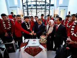 Timnas Indonesia Disambut Hangat WNI di Qatar Jelang Piala Asia