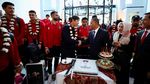 Momen Timnas Indonesia Disambut Meriah di Qatar