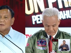 Ekspresi Ganjar Saat Prabowo Sindir Anies Profesor Tak Pantas Ngomong Gitu