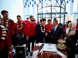 Timnas Indonesia Disambut Hangat WNI di Doha