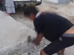 Viral Warga di Nunukan Rusak Jalan Baru karena Kendaraan Tertahan