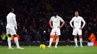 Arsenal cuma sekali menang dari tujuh laga terakhirnya di seluruh kompetisi, The Gunners lagi tiga kali kalah beruntun (Reuters)
